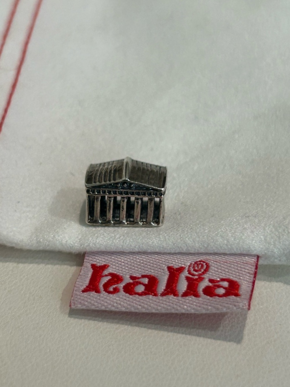 Pandora-style "Acropolis" Charm - Sterling Silver